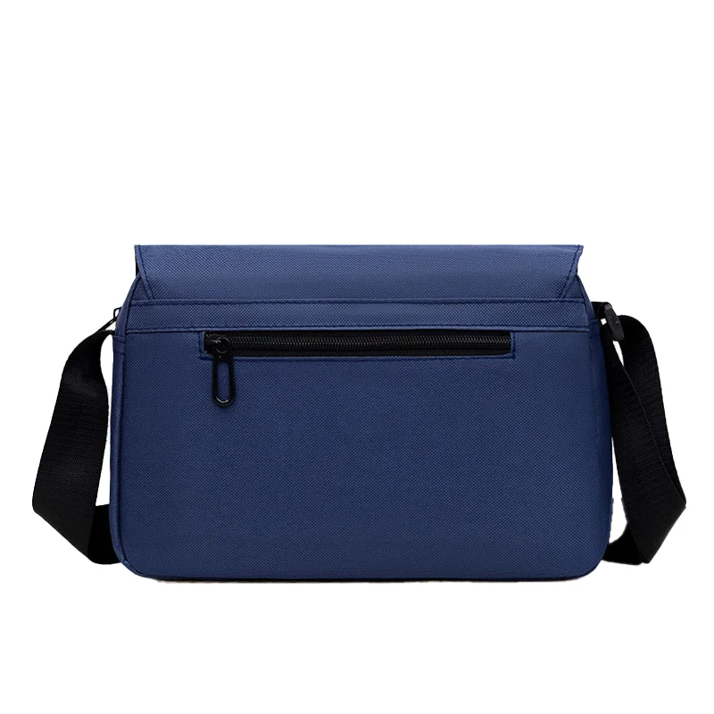 Guangzhou Fuliya Industry Co.,Ltd C-80923  Stylish minimalist crossbody bag, lightweight fabric approx. 0.21kg, square design, multi-compartment large capacity - for commuting, outdoor, sports, and business trips.