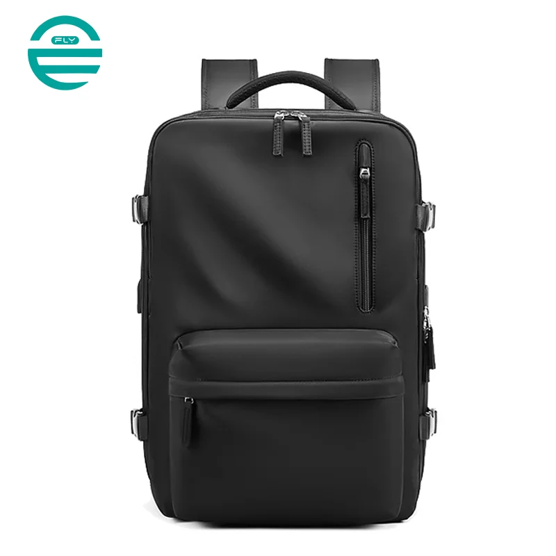 広州富麗雅実業有限会社  C-80933 軽量リュック、23L→39L拡張、180°開閉、16インチPCと5〜7日分の荷物対応、独立シューズ収納、乾湿分離ポケット、USBポート、3D緩衝背パッド、スーツケース固定ベルト付き。