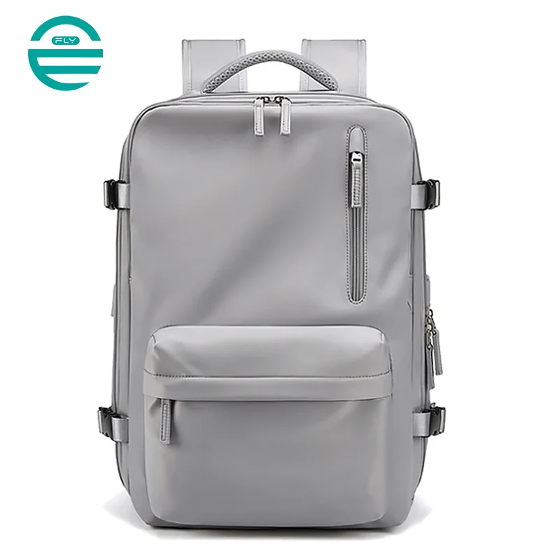 広州富麗雅実業有限会社  C-80933 軽量リュック、23L→39L拡張、180°開閉、16インチPCと5〜7日分の荷物対応、独立シューズ収納、乾湿分離ポケット、USBポート、3D緩衝背パッド、スーツケース固定ベルト付き。