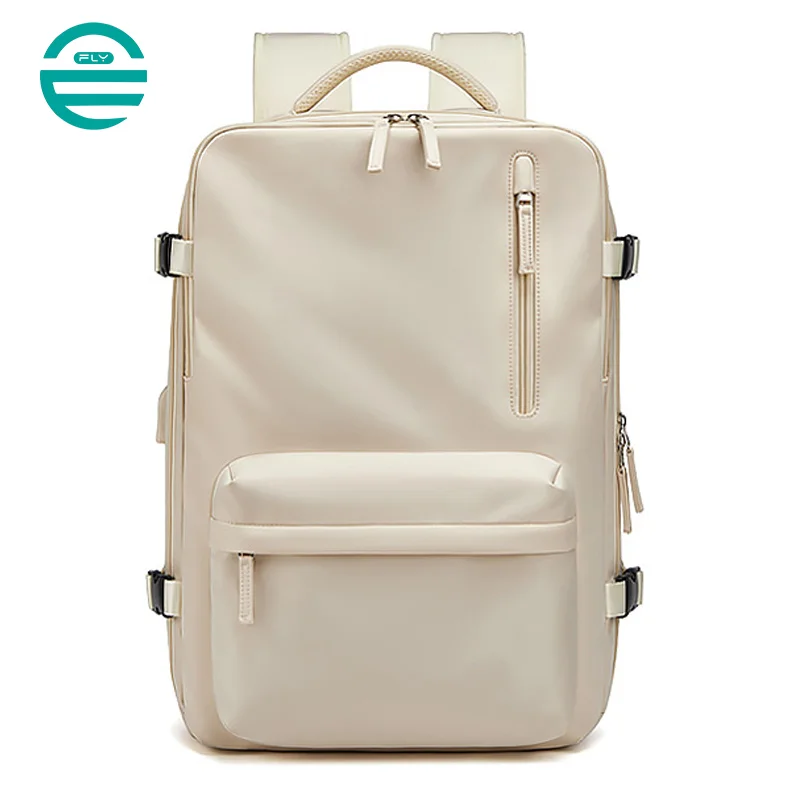 広州富麗雅実業有限会社  C-80933 軽量リュック、23L→39L拡張、180°開閉、16インチPCと5〜7日分の荷物対応、独立シューズ収納、乾湿分離ポケット、USBポート、3D緩衝背パッド、スーツケース固定ベルト付き。