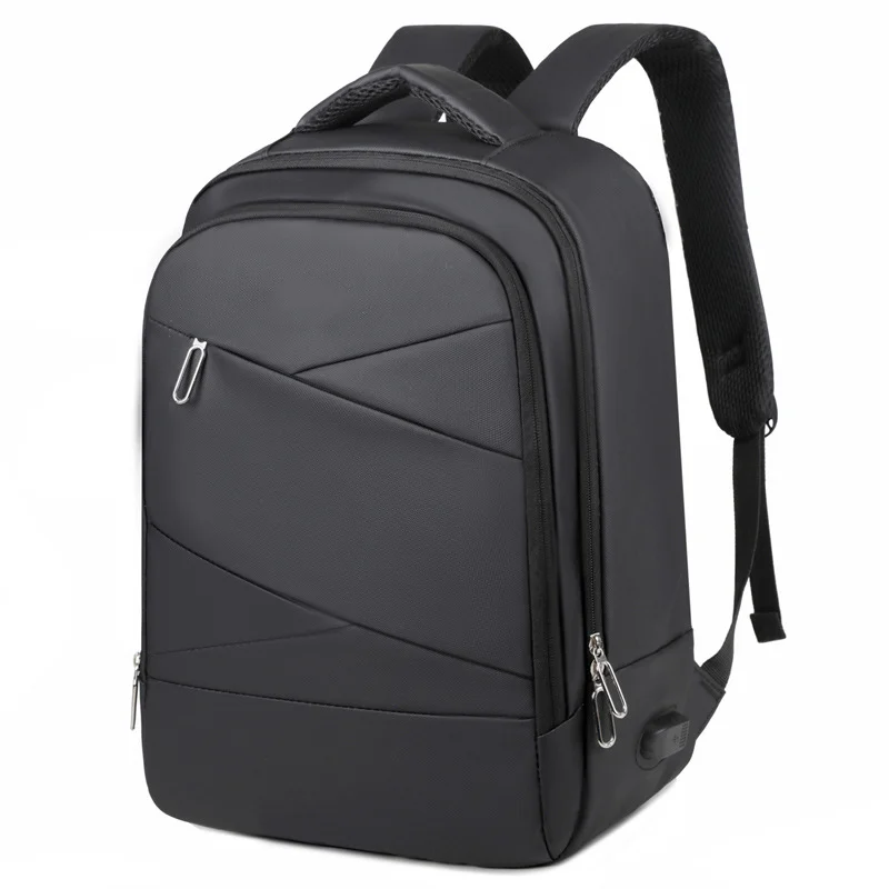 広州富麗雅実業有限会社  C-80943 撥水多機能リュック。PC収納、前面ポケット、外部USB充電ポート付き。大容量マルチポケット。男女のビジネス・通勤・学生・旅行に。