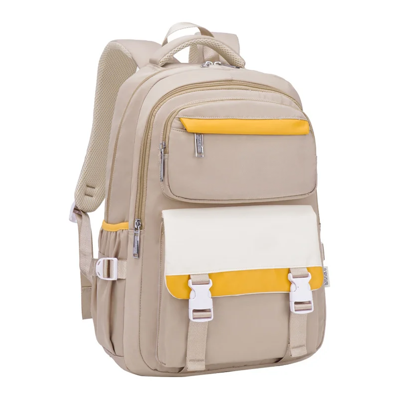 広州富麗雅実業有限会社  C-80950 大容量撥水リュック。多層ファスナーポケット、サイドポケット、キャリー固定ベルト付き。防雨・耐久性。中高生・大学生の通学に。