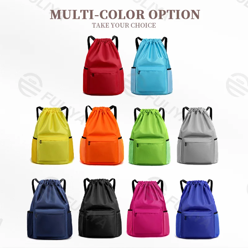 Guangzhou Fuliya Industry Co.,Ltd C-80957 Lightweight portable swim & gym bag with internal wet/dry separation. Multi-purpose, fits swim gear or a basketball easily. For swimming, fitness training, and casual daily use.