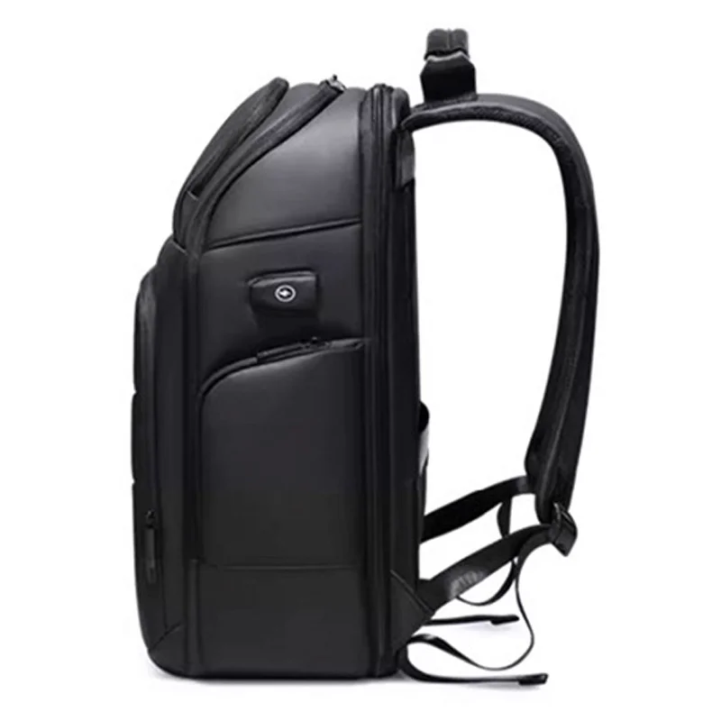 Guangzhou Fuliya Industry Co.,Ltd C-80964 Expandable business backpack, fits 15.6" laptop. Expands 6cm up to 39L. Features water-resistant fabric, multi-layer storage, USB port, and hidden anti-theft back pocket. For short trips and commuting.