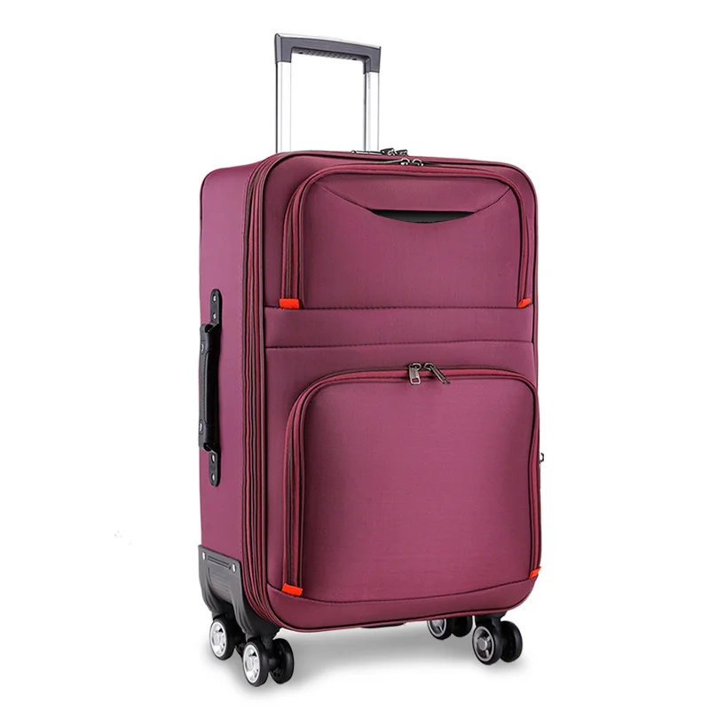 Guangzhou Fuliya Industry Co.,Ltd C-80965  Large-capacity luggage (20-28"). Water-resistant Oxford fabric, silent wheels, expandable zipper, and combination lock. Thickened alloy handle and multi-position grips. For business, school, and travel.
