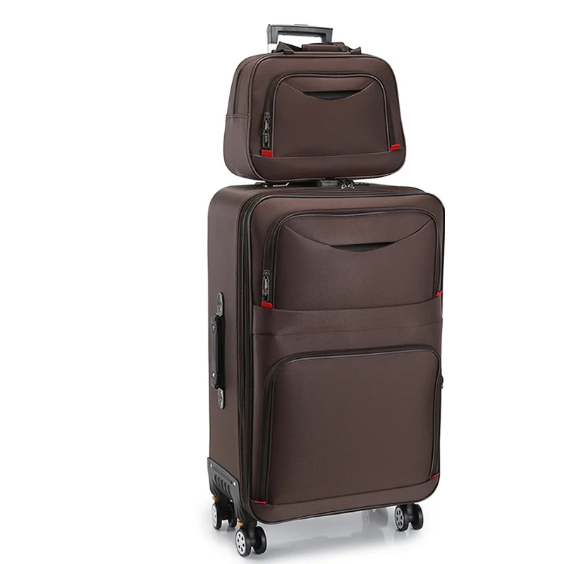 Guangzhou Fuliya Industry Co.,Ltd C-80965  Large-capacity luggage (20-28"). Water-resistant Oxford fabric, silent wheels, expandable zipper, and combination lock. Thickened alloy handle and multi-position grips. For business, school, and travel.