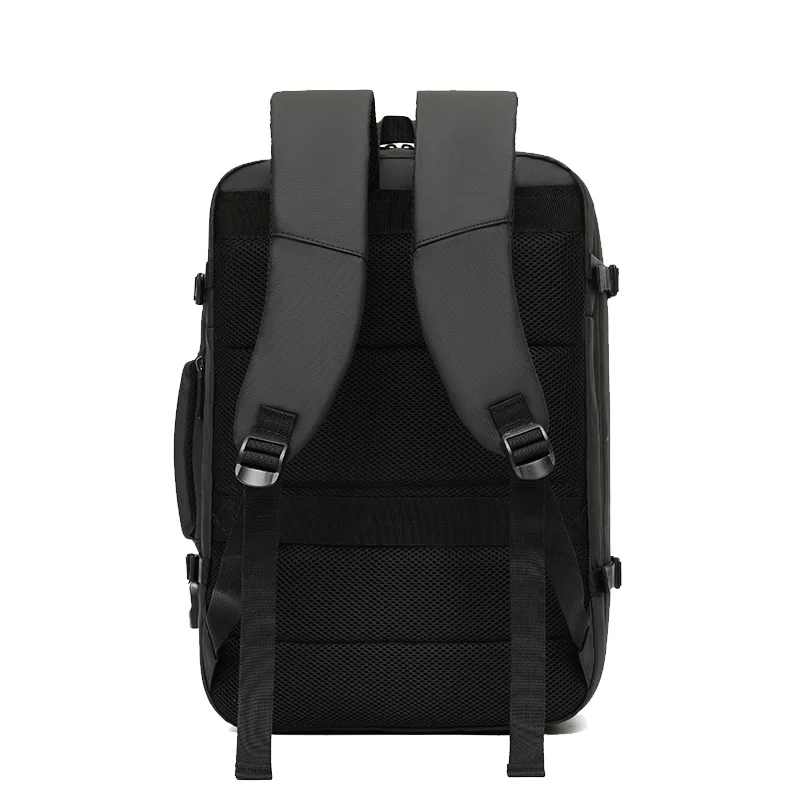 Guangzhou Fuliya Industry Co.,Ltd C-80966 Water-resistant expandable business backpack. 17" laptop sleeve, USB port, honeycomb back pad. H/V switchable. For business commuting.