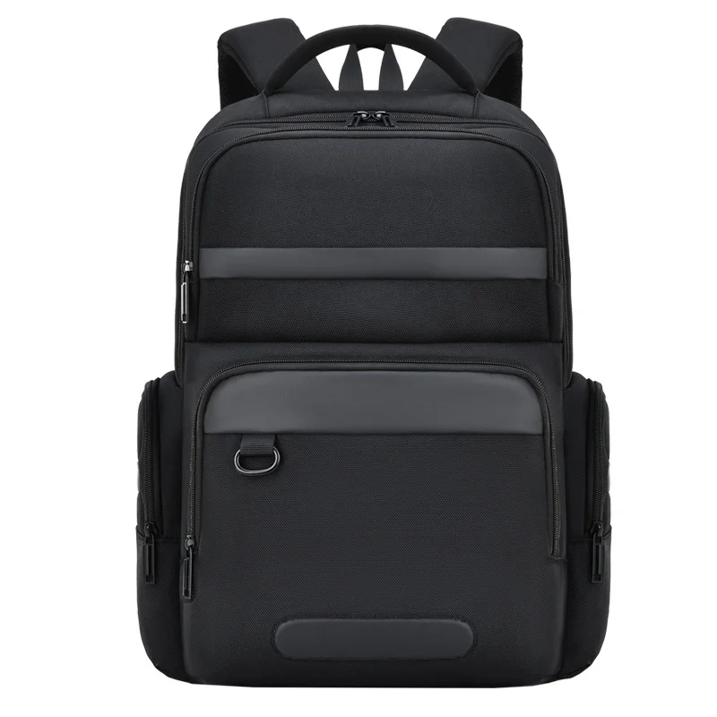 Guangzhou Fuliya Industry Co.,Ltd C-80967 Lightweight casual business backpack with laptop sleeve, multi-layer storage, breathable honeycomb back pad, wide load-balancing straps, and trolley sleeve. For commuting, business, and travel.