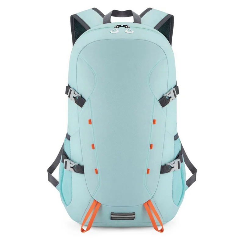Guangzhou Fuliya Industry Co.,Ltd C-80972 35L lightweight foldable outdoor backpack with multi-compartments. Breathable mesh straps, adjustable chest strap, anti-theft pocket, side pockets, and reflective strips. For hiking, cycling, and travel.