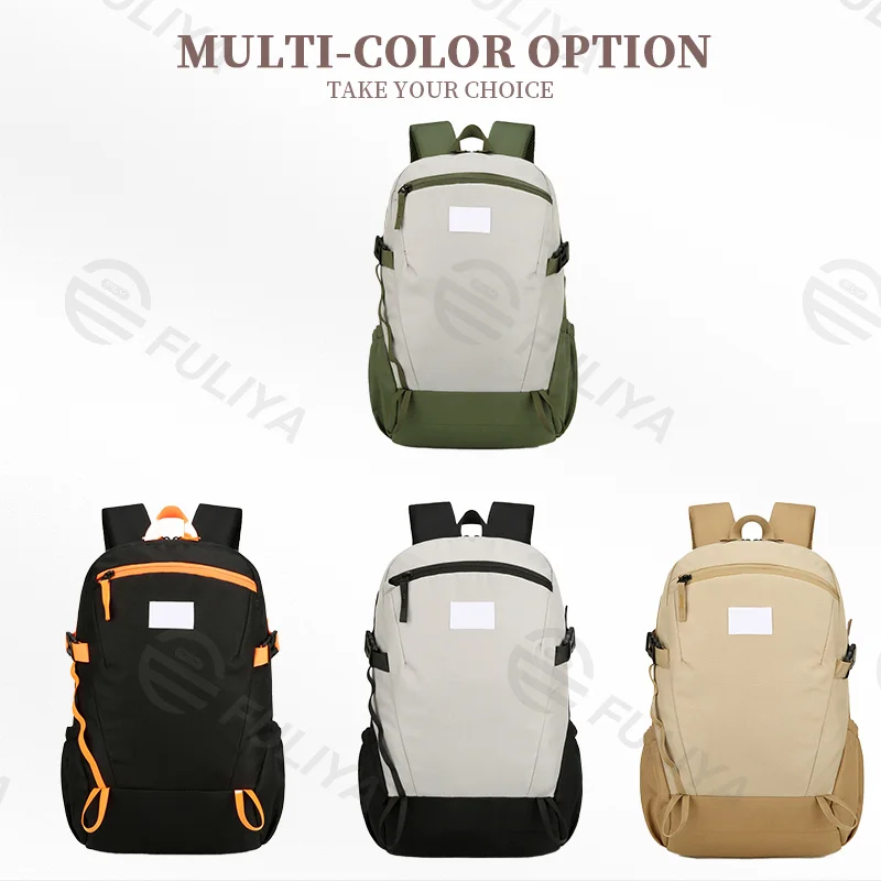 Guangzhou Fuliya Industry Co.,Ltd C-80975 Ultra-light waterproof large-capacity backpack with multi-pocket storage. Breathable honeycomb mesh back pad for comfort. For school, sports, travel, and casual use.