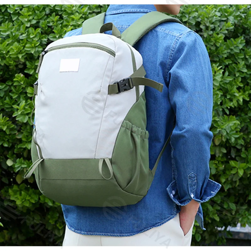 Guangzhou Fuliya Industry Co.,Ltd C-80975 Ultra-light waterproof large-capacity backpack with multi-pocket storage. Breathable honeycomb mesh back pad for comfort. For school, sports, travel, and casual use.