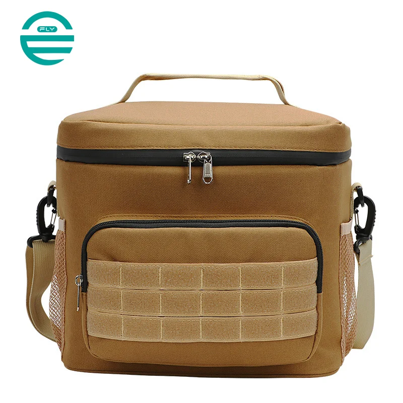Guangzhou Fuliya Industry Co.,Ltd C-80983 Large-capacity waterproof thermal bag. Oxford fabric + EVA lining. Velcro, functional layers, reinforced handle. For work lunches and outdoor camping.