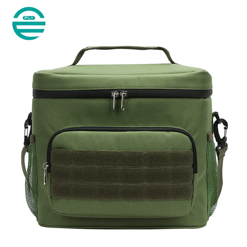 Guangzhou Fuliya Industry Co.,Ltd C-80983 Large-capacity waterproof thermal bag. Oxford fabric + EVA lining. Velcro, functional layers, reinforced handle. For work lunches and outdoor camping.