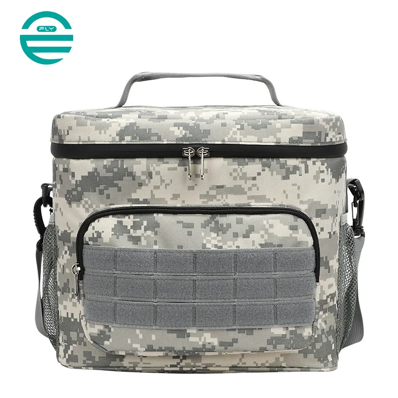 Guangzhou Fuliya Industry Co.,Ltd C-80983 Large-capacity waterproof thermal bag. Oxford fabric + EVA lining. Velcro, functional layers, reinforced handle. For work lunches and outdoor camping.