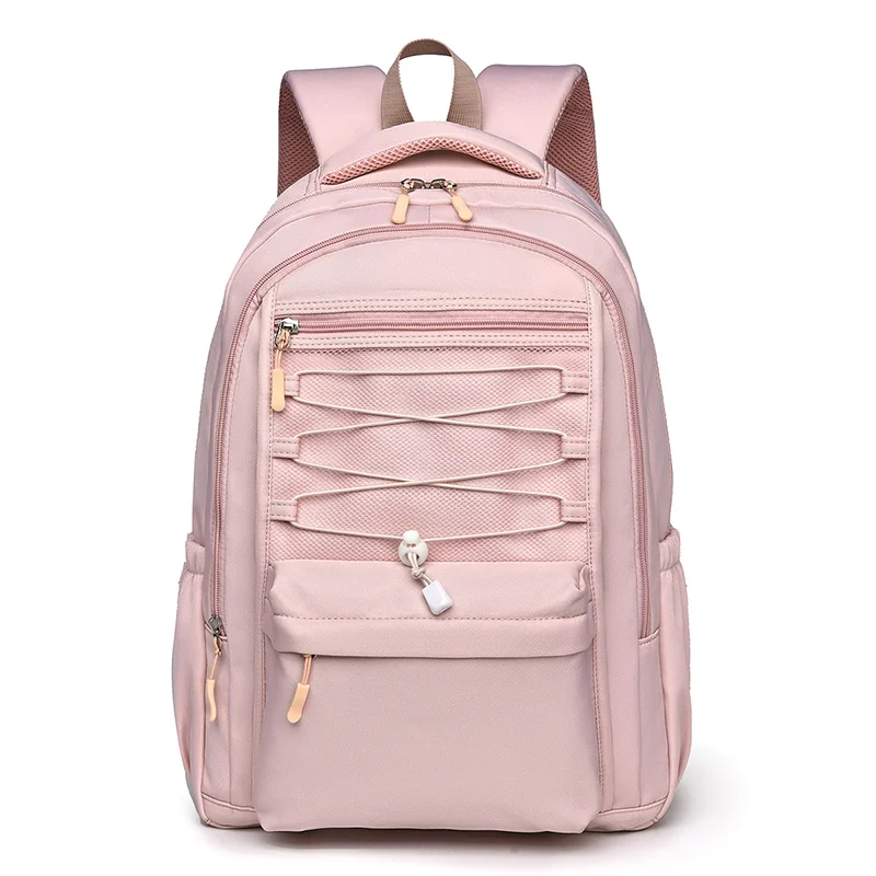 Guangzhou Fuliya Industry Co.,Ltd C-80985 Minimalist unisex backpack with water-resistant, scratch-proof fabric. Features decompression honeycomb straps and multi-pocket storage. For commuting, travel, and school.