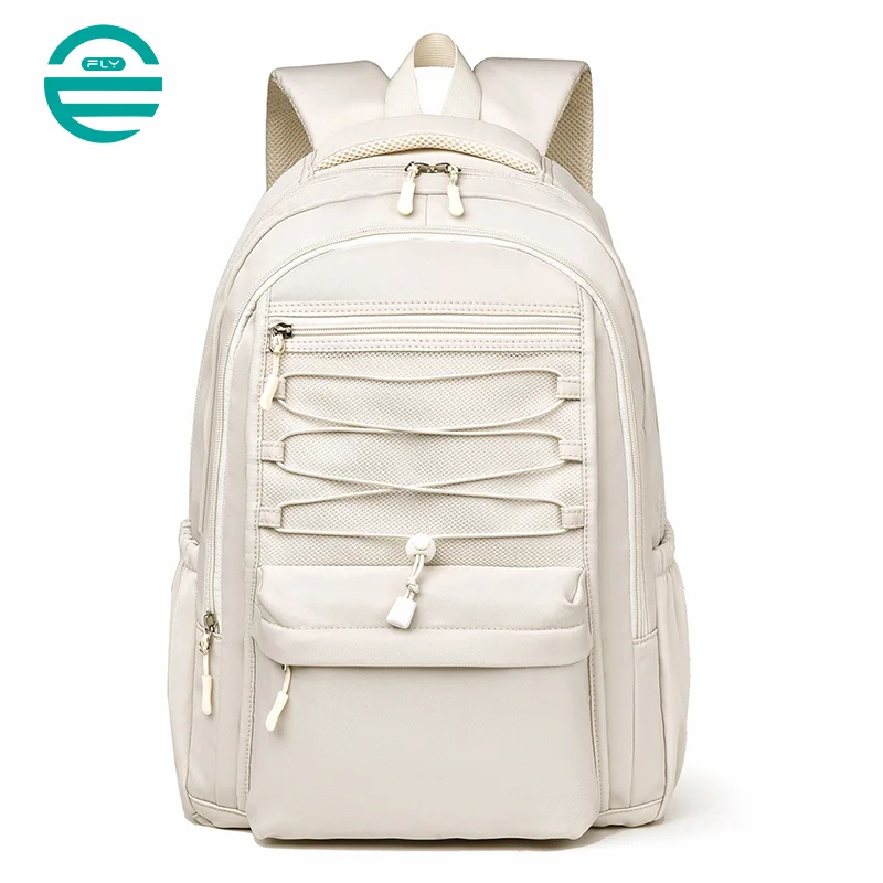 Guangzhou Fuliya Industry Co.,Ltd C-80985 Minimalist unisex backpack with water-resistant, scratch-proof fabric. Features decompression honeycomb straps and multi-pocket storage. For commuting, travel, and school.