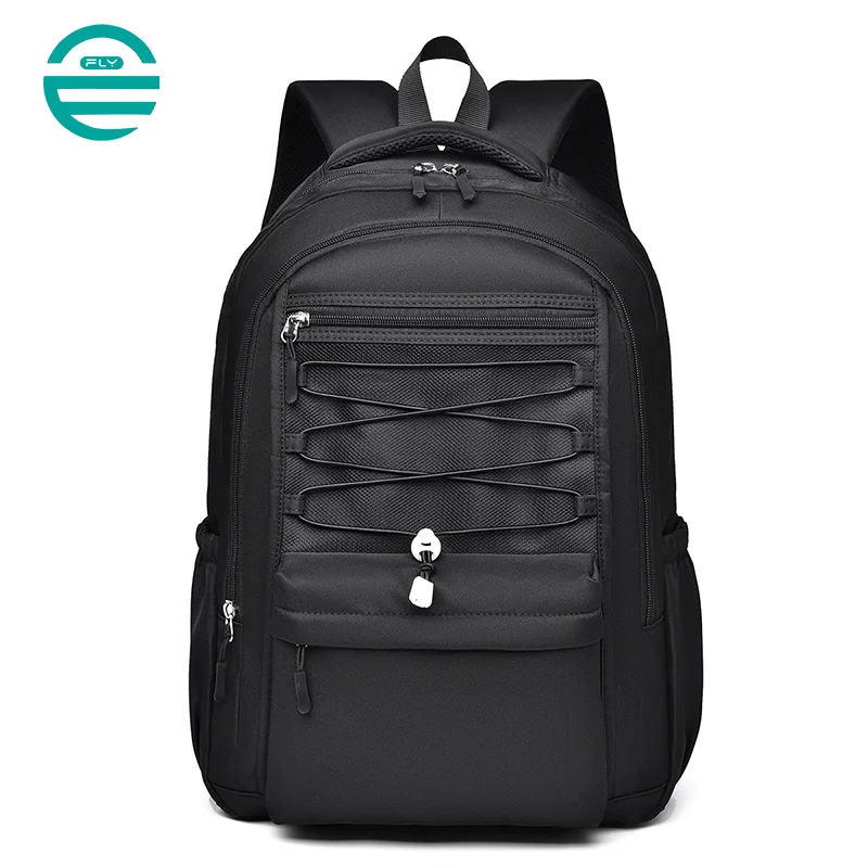 Guangzhou Fuliya Industry Co.,Ltd C-80985 Minimalist unisex backpack with water-resistant, scratch-proof fabric. Features decompression honeycomb straps and multi-pocket storage. For commuting, travel, and school.
