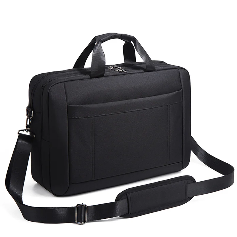 Guangzhou Fuliya Industry Co.,Ltd C-80994 Lightweight business laptop bag, fits 17" laptops. Water-resistant Oxford fabric, organized compartments, padded laptop sleeve, and trolley sleeve. Shoulder/crossbody/hand carry. For commuting and business trips.