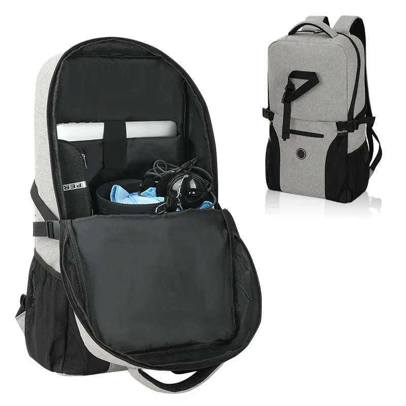 Guangzhou Fuliya Industry Co.,Ltd C-81011 Yoga travel backpack, water-resistant, large capacity, laptop compartment, front zipper pocket, side mesh pockets, and breathable back mesh - external yoga mat attachment for yoga, fitness, and outdoor.