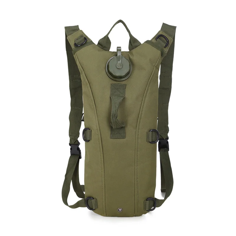 Guangzhou Fuliya Industry Co.,Ltd C-81013 Outdoor tactical hydration backpack, waterproof and lightweight, removable EVA liner, water bag cover, grab handle, and adjustable straps - fits 2.5L/3L bladders for cycling, hiking, and climbing.