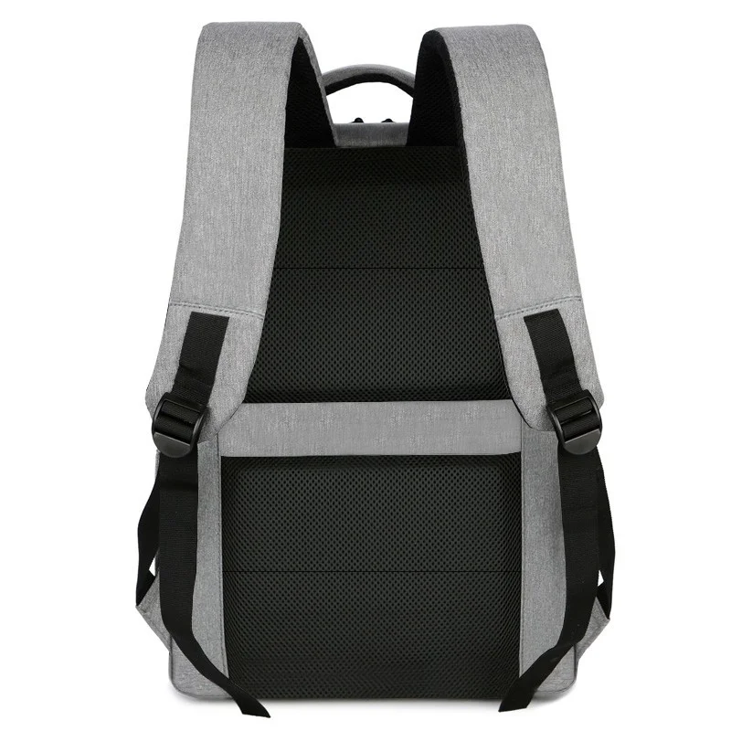 Guangzhou Fuliya Industry Co.,Ltd C-81016Men's business laptop backpack, water-resistant, large capacity, external USB port, and luggage strap, customizable logo - for commuting, business trips, and travel.