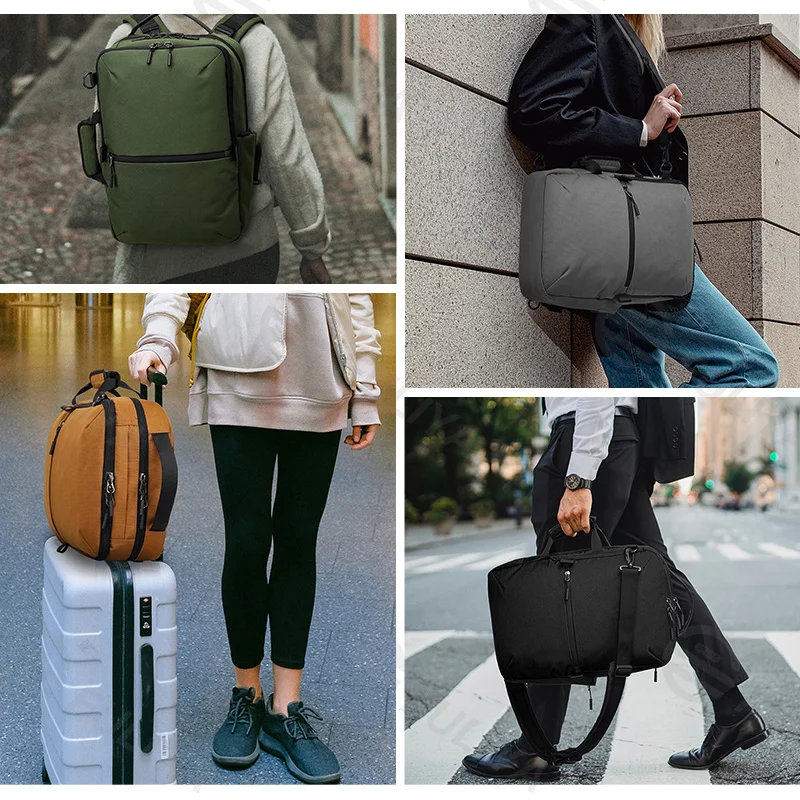 Guangzhou Fuliya Industry Co.,Ltd C-81045 Large-capacity multi-functional Oxford backpack, anti-theft, laptop compartment, side pocket, detachable strap, and luggage strap - backpack or shoulder carry for business, commuting, and travel.