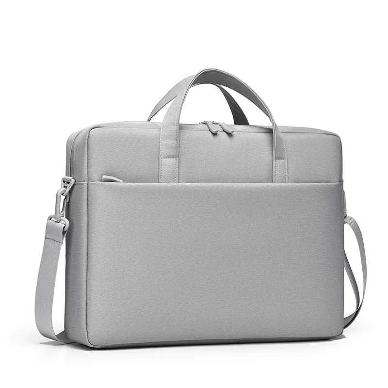 Guangzhou Fuliya Industry Co.,Ltd C-81058 Laptop bag, water-resistant, air cushion shockproof, large capacity, comfortable handle, dual zipper, detachable strap, and luggage strap - hand or shoulder carry for commuting, business, and travel.
